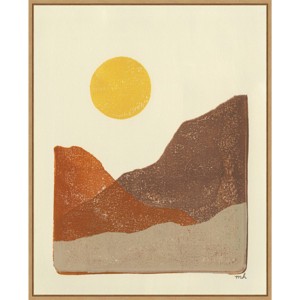 23" x 28" Sedona Sun I by Moira Hershey Framed Canvas Wall Art Print - Amanti Art: Contemporary Abstract, Lithograph - 1 of 4