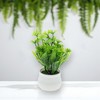 Unique Bargains Artificial Plants Plastic Green 2.76"x2.76"x5.51" 1 Pc - 2 of 4