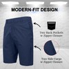 Jump Start Men’s 6-Pocket All Motion Stretch Utility Shorts-3 Pack - 4 of 4