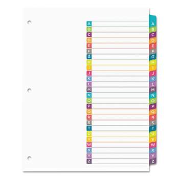 Avery Ready Index Table of Contents Dividers Multicolor Tabs A-Z Letter 11844