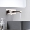 sumerain Brushed Nickel  Wall Mount Sink Faucet with Rough-in Valve, Left-Handed Single Handle - 2 of 4