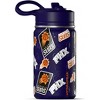 NBA Phoenix Suns 14oz Kids Stainless Steel Water Bottle With Straw Lid and Flexible Handle - 2 of 4