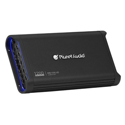 Planet Audio Pro MB1200.4D 1200W 4 Channel Full Range Class D Black Amplifier