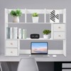 YIYIBYUS Desktop Organizer, Office Storage Rack, Desktop Rack, White - 2 of 4