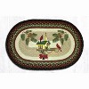 Earth Rugs Oval Patch Rug Christmas Birdhouse – 20"x30" Hand-Braided Holiday Jute Mat - 2 of 3