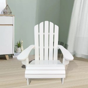 Vynxaria Wooden Adirondack Chair for Kids - Comfortable Indoor/Outdoor Seating - 1 of 4