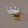 Troy Lighting Valen 1 - Light Wall Light in  Patina Brass Clear Shade - 2 of 4