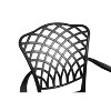 Sapphtopaz Outdoor Patio Furniture Bistro Set Patio Aluminum Hollow Design Bar Lounge Table and Chairs Set for Small Garden, Outdoor, Terrace - 3 of 4