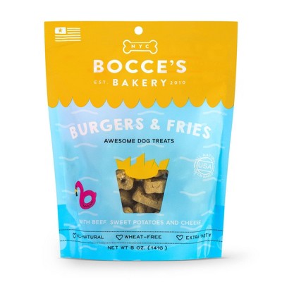 Bocce's Bakery Burgers and Fries Dog Treats - 5oz