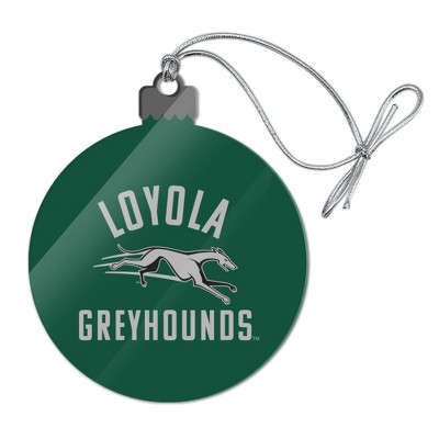 Loyola University Maryland Greyhounds Logo Acrylic Christmas Tree Holiday Ornament