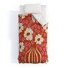 Deny Designs Miho Flowerpot in Orange and Pink Comforter and Sham Set - 2 of 4