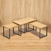 Stackable Kitchen Counter Shelves - Set of 3 Corner Shelves for Spice Rack Storage - Metal and Bamboo Cabinet Organizer Shelf - 2 of 4