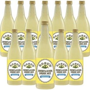 Rose’s Sweet & Sour Syrup 12 Pack 1 Liter Bottle, | Perfect for Cocktails, Beverages, and Mixers - 1 of 4