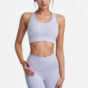 Anna-Kaci Active Women's Scoop Neck Sports Bra with Wide Shoulder Straps and Elastic Band for Low to Medium Support - 1 of 4