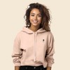 Dalix Astronaut Embroidered Fleece Cropped Hoodie Cold Fall Winter Women - 2 of 4