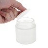 Unique Bargains Elegant Frosted Cream Glass Bottle for Bathroom 1 Pc - 3 of 4