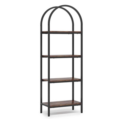 NicBex Bookshelf with Display Shelves & Metal Frame Bookcases for Living Room Home Office
