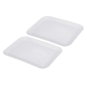 Unique Bargains Plastic Rectangle Reusable Fast Food Dining Areas Serving Trays - 1 of 4