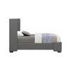 Meridian Furniture,Oxford Linen Textured Fabric Bed - 4 of 4