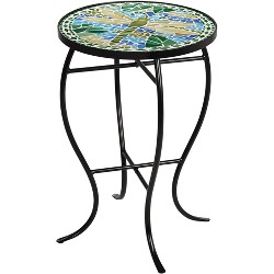 Vida Modern Patio Side Table Teal - Christopher Knight Home : Target