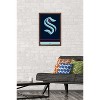 Trends International NHL Seattle Kraken - Logo 21 Framed Wall Poster Prints - 2 of 4