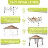 Pop up pavilion,adjustable height,with wheeled handbag,for backyard,garden,terrace - 4 of 4