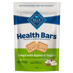 Blue Buffalo Health Bars Crunchy Adult Dog Treats, 16 oz - Apple & Yogurt (Pack of 2) - 1 of 4