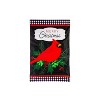 Evergreen Merry Christmas Cardinal House Applique Flag - 2 of 2