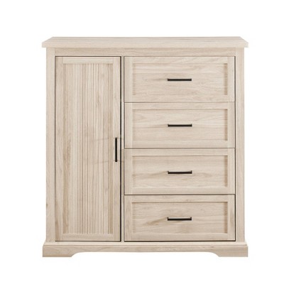Saracina Home Hooper Transitional Combination Vertical Dresser Wardrobe