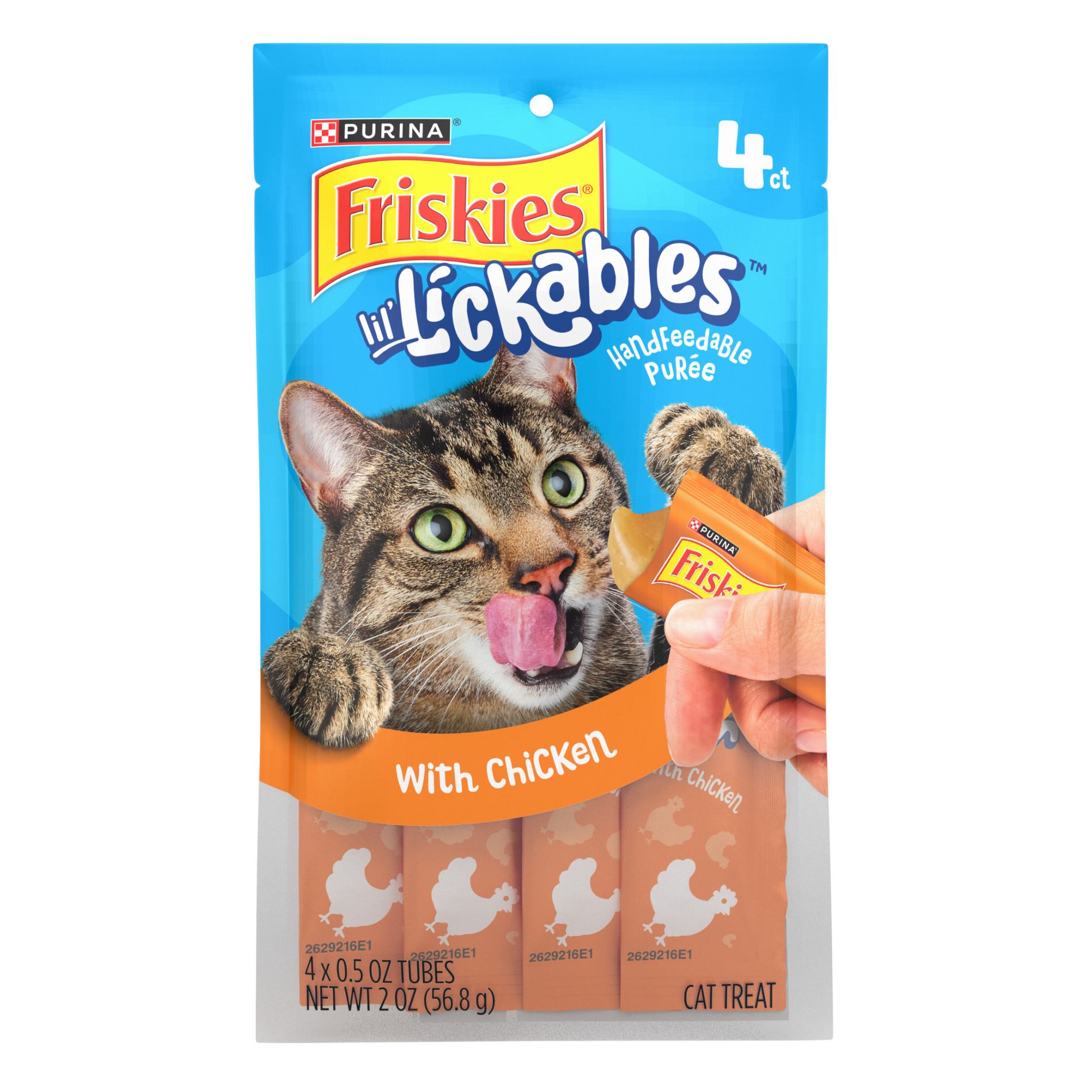 Friskies Chicken Flavor lil' Lickable Cat Treats - 2oz/4ct
