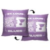 NHL St. Louis Blues Hockey Fights Cancer Fight For Throw Pillow 18x18 Inches - 2 of 4