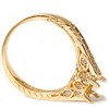 Pompeii3 Vintage 1/5ct Semi Mount Engagement Ring Setting Gold - 3 of 4