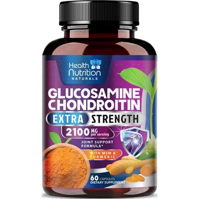 Glucosamine Chondroitin MSM Triple Strength Turmeric Joint Support 2100mg - 60 Capsules;120 Capsules;180 Capsules;240 Capsules
