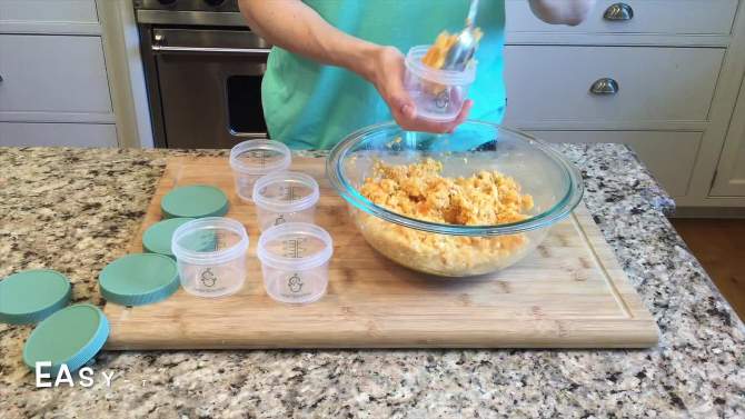 Sage Spoonfuls 12pk Leak Proof Baby Food Storage Containers - Clear - 4 oz, 2 of 11, play video