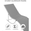 Patio Lounge Chairs Set of 2 - S-Shaped Ergonomic Design, Textilene Fabric, Aluminum Chaise Lounge for Pool, Beach, Garden - 3 of 4