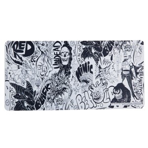 Dungeons & Dragons Monster Sketch Art 31.5" x 15.5" White Desk Mat - 1 of 2
