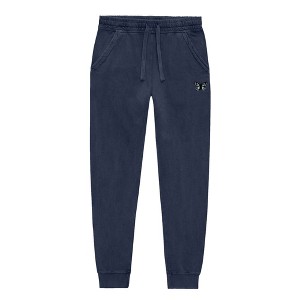 Dalix Butterfly Embroidered Washed Jogger Pant Soft Fleece Relaxed Fit Lounge Womens - 1 of 4