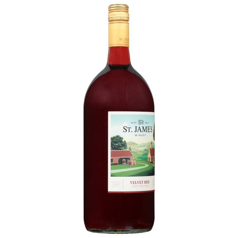 St. James Red Velvet Red Wine - 1.5L Bottle, 3 of 8