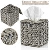 Sorbus Paper Rope Bathroom Baskets & Tissue Holder Set Lined Storage Set for Organizing - Store Washcloths, Hand Towels, Skincare (Gray) - image 4 of 4