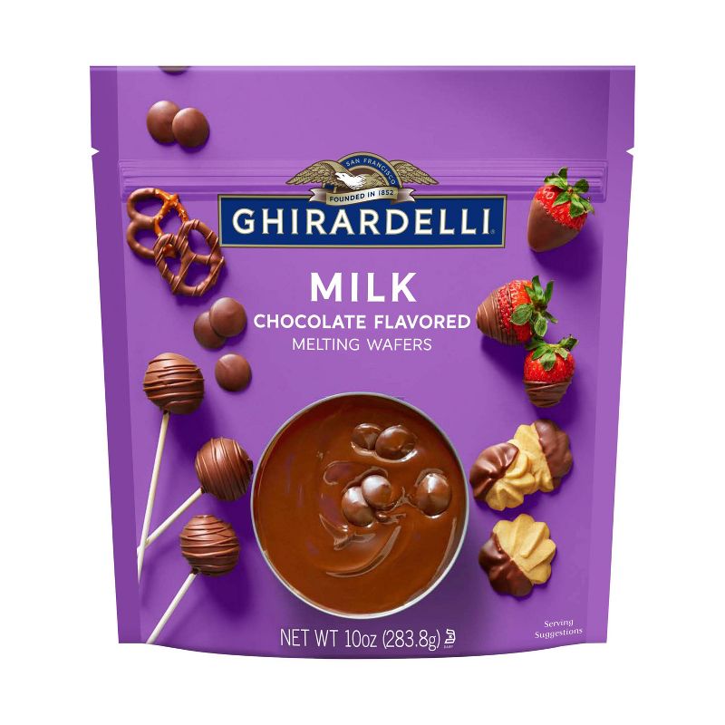 Ghirardelli Milk Chocolate Flavored Melting Wafers - 10oz, 1 of 9