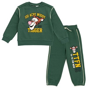 Disney Christmas Fleece Sweatshirt and Pants Outfit Set Toddler - 1 of 4