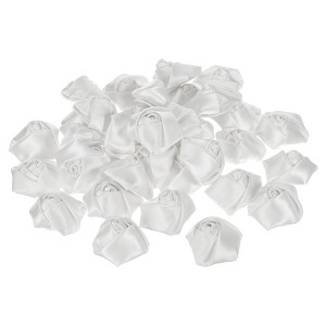 Unique Bargains Fabric Decorative DIY Craft Embellishment Ribbon Roses 50 Pcs - 1 of 4