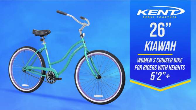 Kent Women&#39;s Kiawah 26&#34; Cruiser Bike - Teal Blue, 2 of 10, play video