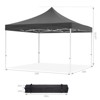 Pop Up Canopy Tent, 10 x 10 Ft Commercial Instant Shade Canopy, Easy Up Outdoor Portable Shelter for Events, Parties, Camping - 2 of 4