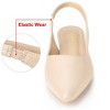 Allegra K Women's Faux Leather Pointed Toe Slip-On Slingback Flat Pumps - 2 of 4