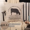 Sawyer Mill Charcoal Cow Pillow 18x18 VHC Brands - 3 of 3