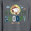 Men's - Peanuts - Ranger Snoopy Long Sleeve Graphic T-Shirt - 2 of 4