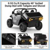 Garvee 24V Kids Ride On Dump Truck with Electric Bed, 2-Seater 4WD Ride Truck w/ Remote Control, Music, LED, Shovel, Gift for Boys & Girls - 3 of 4