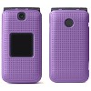 Nakedcellphone Case for Alcatel Go Flip V Flip Phone (2019) - Hard Shell Cover with Grid Texture - 2 of 4