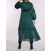 Women's V-Neck Long Sleeve Tiered Maxi Dress | Motherhood Maternity - 2 of 4